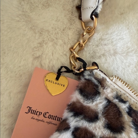 Juicy Couture Furry Leopard Print Tote Bag - Picture 5 of 11